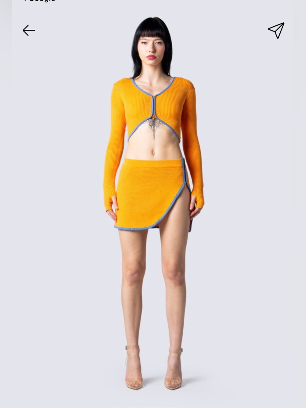 NWOT Finesse Riley Radiate Skirt Set